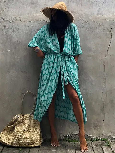 Coastal Caftan Cover Up - Visage Vogue