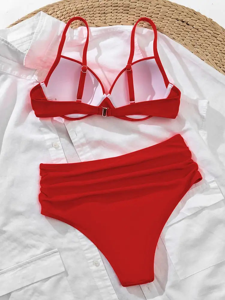 VINTAGE HIGH WAIST BIKINI - Visage Vogue
