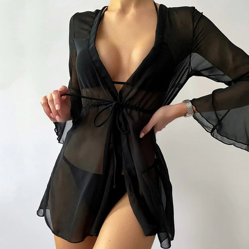 Marine Mesh Cover Up Shorts - Visage Vogue