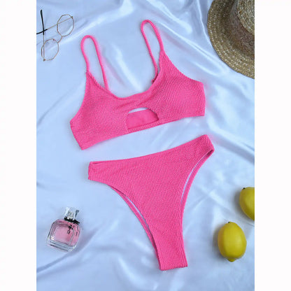 RIB BIKINI SET - Visage Vogue