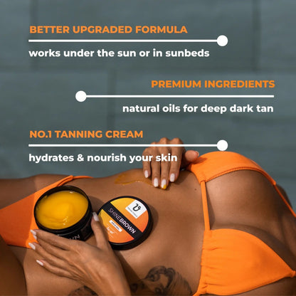 ShineBrown Tanning Cream - Visage Vogue