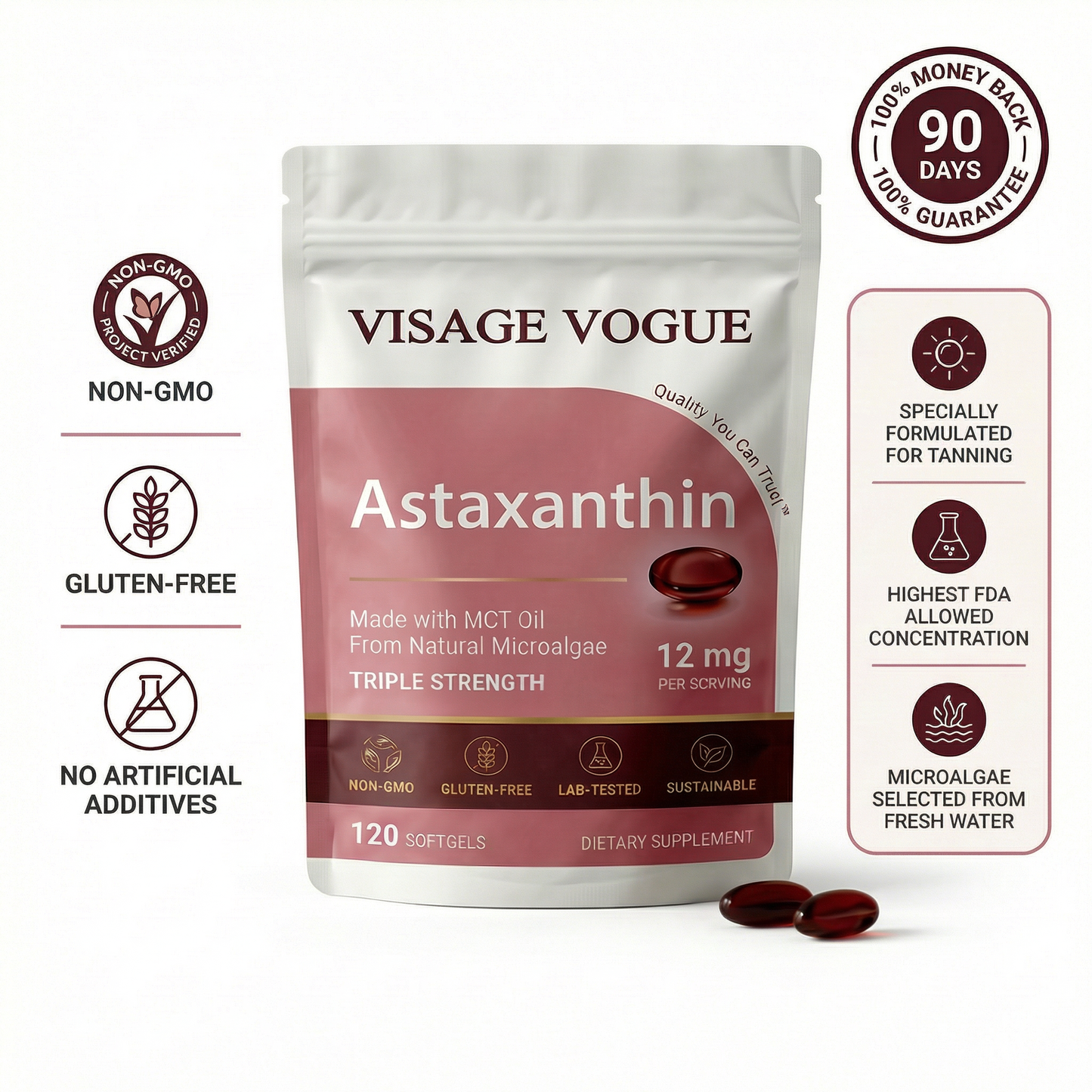 Visage Astaxanthin For Tanning - Visage Vogue