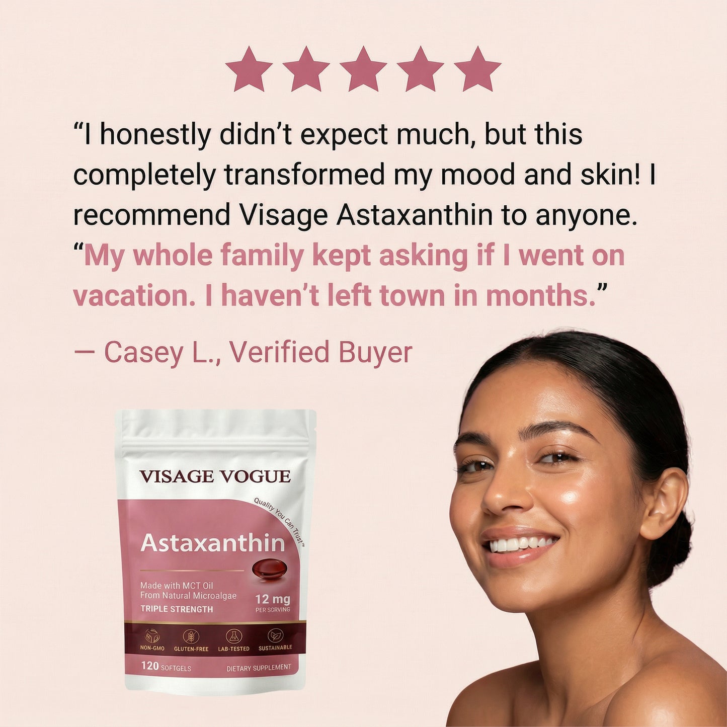 Visage Astaxanthin For Tanning - Visage Vogue